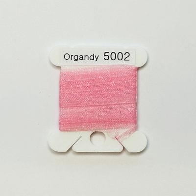 UR 실크리본자수실 Organdy 5mm 002
