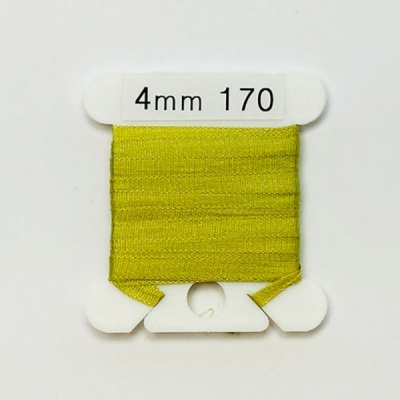 UR 실크리본자수실 Silk 100% Ribbon 4mm 170(Moss Green LT)