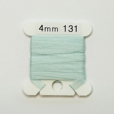 UR 실크리본자수실 Silk 100% Ribbon 4mm 131(Antique Blue UL VY LT)