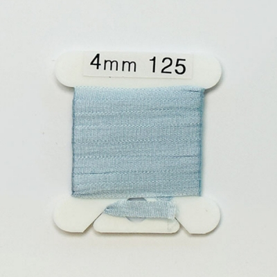 UR 실크리본자수실 Silk 100% Ribbon 4mm 125(Cornflower Blue VY LT)