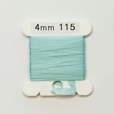 UR 실크리본자수실 Silk 100% Ribbon 4mm 115(Blue UL VY LT)
