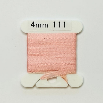 UR 실크리본자수실 Silk 100% Ribbon 4mm 111(Dusty Rose UL VY LT)