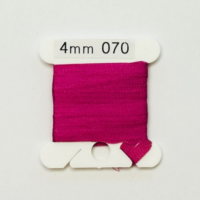 UR 실크리본자수실 Silk 100% Ribbon 4mm 070(ST Plum LT)