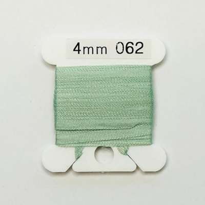 UR 실크리본자수실 Silk 100% Ribbon 4mm 062(Blue Green LT)