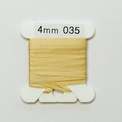 UR 실크리본자수실 Silk 100% Ribbon 4mm 035(Tan UL VY LT)