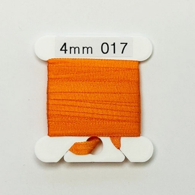 UR 실크리본자수실 Silk 100% Ribbon 4mm 017(Orange Spice LT)