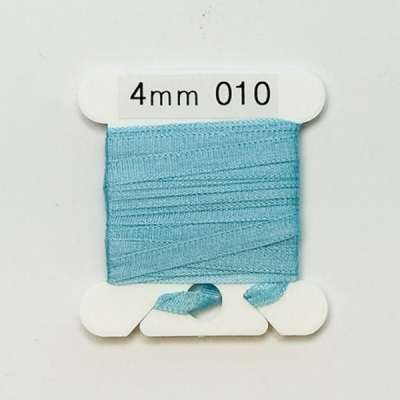 UR 실크리본자수실 Silk 100% Ribbon 4mm 010(Sky Blue)