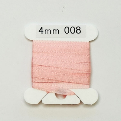 UR 실크리본자수실 Silk 100% Ribbon 4mm 008(Baby Pink)