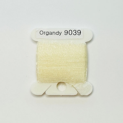 UR 실크리본자수실 Organdy 9mm 039