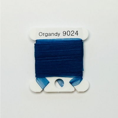 UR 실크리본자수실 Organdy 9mm 024