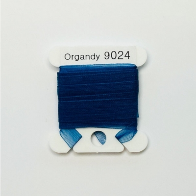 UR 실크리본자수실 Organdy 9mm 024