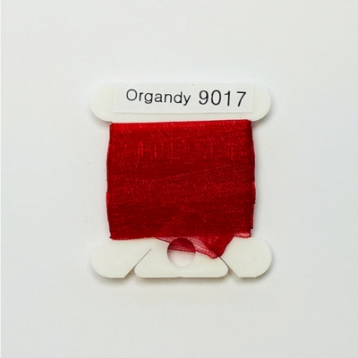 UR 실크리본자수실 Organdy 9mm 017^