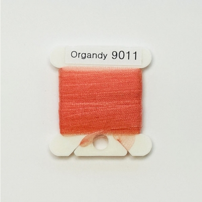 UR 실크리본자수실 Organdy 9mm 011