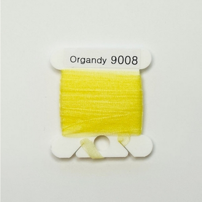 UR 실크리본자수실 Organdy 9mm 008