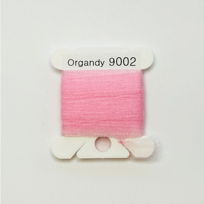 UR 실크리본자수실 Organdy 9mm 002