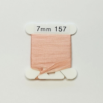 UR 실크리본자수실 Silk 100% Ribbon 7mm 157(Antique Mauve VY LT)