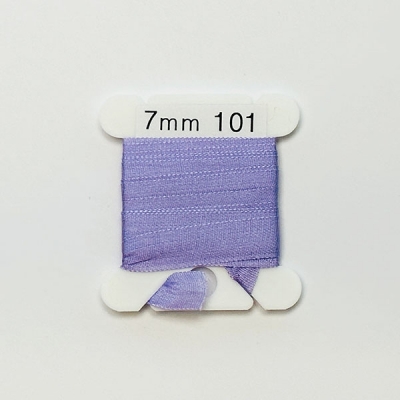 UR 실크리본자수실 Silk 100% Ribbon 7mm 101(Old Violet LT)
