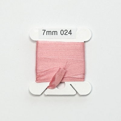 UR 실크리본자수실 Silk 100% Ribbon 7mm 024(Melon LT)