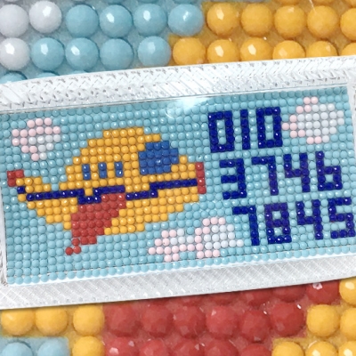 크리스탈주차(보석자수)-비행기-ydb0109Y