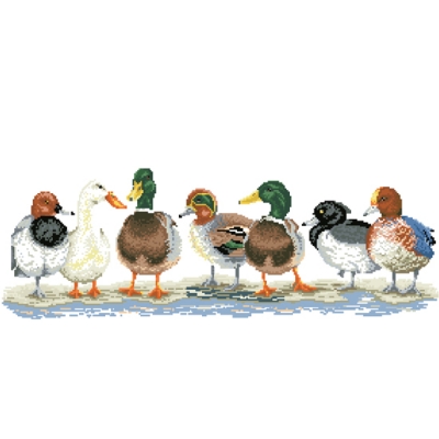 [보석]오리가족휴식(보석자수)-ydb0026-Y