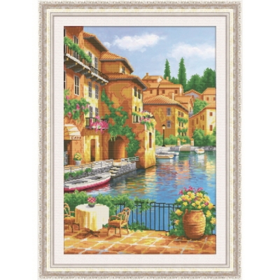 [보석]의자가있는해변가(DF2145)