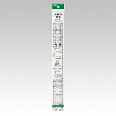 [크로바 25-055]곡선 용 통치자 30cm