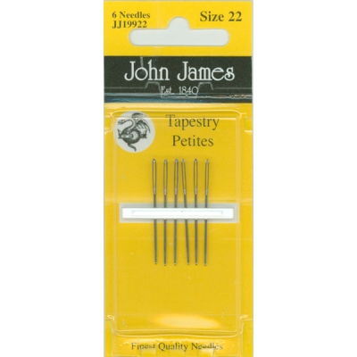 존제임스 십자수바늘 Tapestry Petites 22호(6개세트)-JJ19922(짧은바늘)-^^