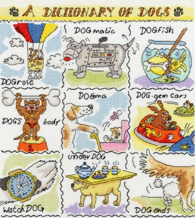 [영국 십자수패키지]XDO5-Dictionary of Dogs