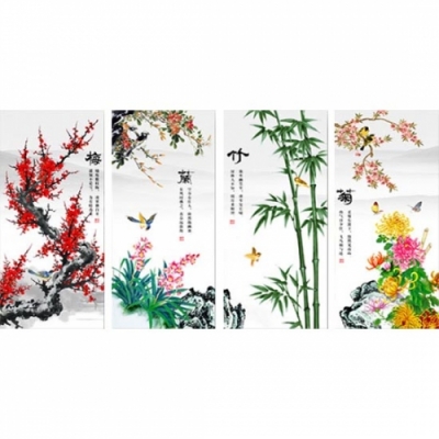 보석십자수 매난국죽세트-MF8570~8573-67-27cm-4개세트