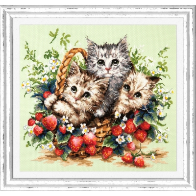 Magic Needle Kit/Lovely Kittens-58-12