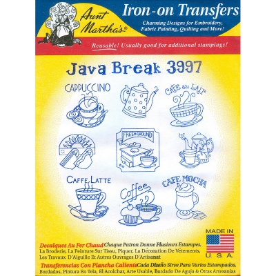 AUNT MARTHA JAVA BREAK(다림질 전사도안)-#3997-A