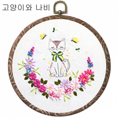 고양이와나비(프랑스자수초급)-ndb0135