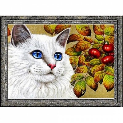 흰고양이(대)(3D)-AE0014-Y