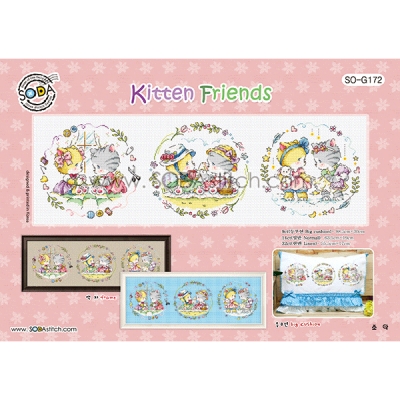 Kitten Friends(소다특대-G172)-도안