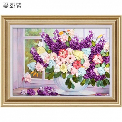 꽃화병(프랑스자수고급)-ndb0238-Y