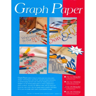 [미국]14CT / 18 CT 일반형 디자인 용지 (Regular Graph Paper )-24장입