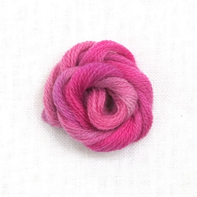 HOTA Crewel Wool Hand-dyed 복합울사-P006(Peony)-25m Spool(스풀)-A