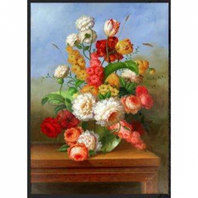 보석십자수 꽃화병-ZFY00003-3D전체-22*32 cm