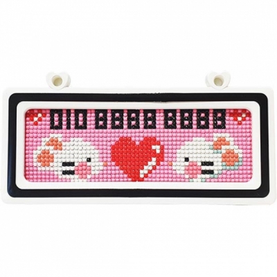 보석십자수-(흰쥐)마우스커플-투톤주차-ydb0305