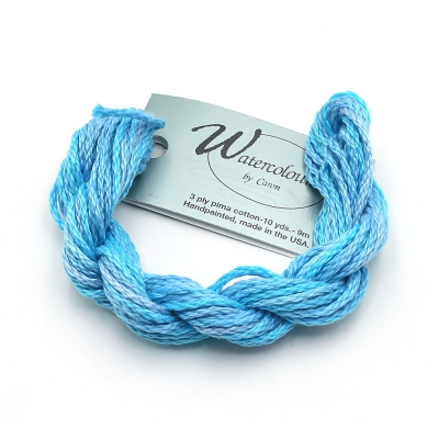 카론사-워터칼라 (수채화) 손염색 자수실(복합사) - 234