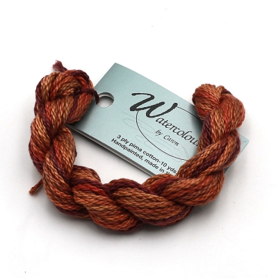 카론사-워터칼라 (수채화) 손염색 자수실(복합사) - 195