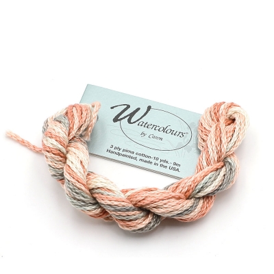 카론사-워터칼라 (수채화) 손염색 자수실(복합사) - 087