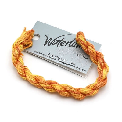 카론-워터릴리즈 손염색 100%실크실 (복합)-280