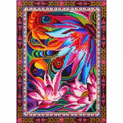 보석십자수 나비와연꽃(5D)(H001)