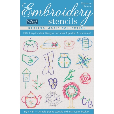 [Book-SP]Embroidery Stencils Darling Motif Collection