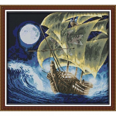 실십자수 프린트패키지 14ct-항해(3D프린트십자수)-F944-Y