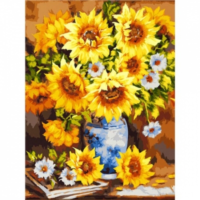 보석십자수 금빛해바라기화병(ydb0390)