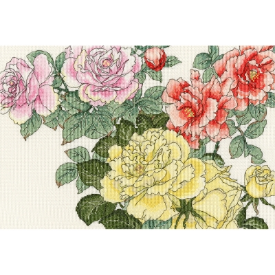 영국 십자수패키지(XBD13)-Rose Blooms