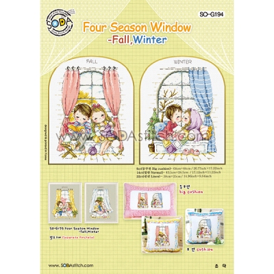 Four Season Window-Fall,Winter(소다특대-G194)-도안