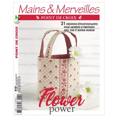 [프랑스ES] MAINS & MERVEILLES CROSS STITCH N 131 -FLOWER POWER